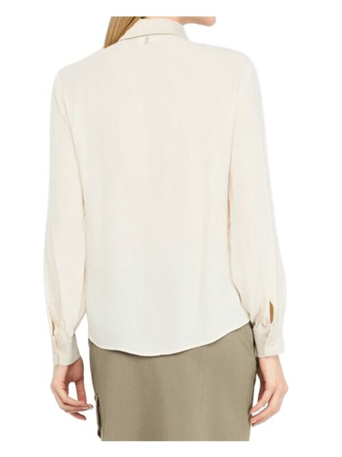 Camicia da donna in crêpe de chine colore beige chiaro LIU JO | MF5106-T257820304